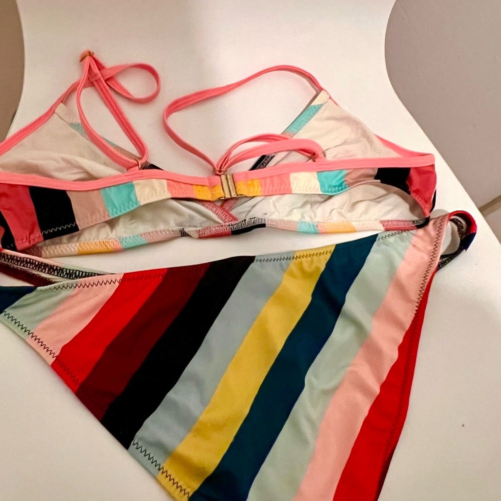 Solid & Striped Bikini, Size Medium, New - image 2